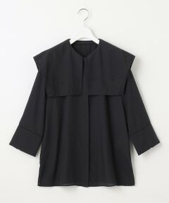 L size ONWARD(大きいサイズ) / エルサイズオンワード シャツ・ブラウス | 【2WAY・洗える】コードエンブロイダリー襟付き ブラウス