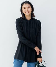 L size ONWARD(大きいサイズ) / エルサイズオンワード シャツ・ブラウス | 【洗える】キュアセルツイル ウエストタック ブラウス