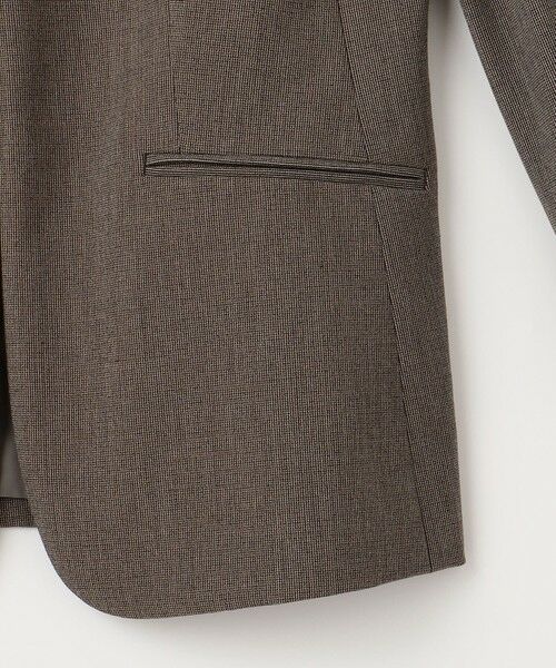 L size ONWARD(大きいサイズ) / エルサイズオンワード ノーカラージャケット | T/Rアルガンシルク ノーカラー ジャケット | 詳細12