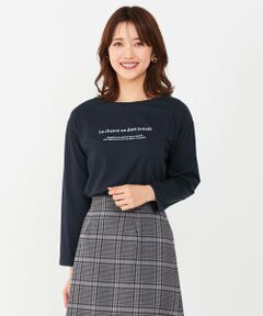 メッセージロゴ ロングTシャツ