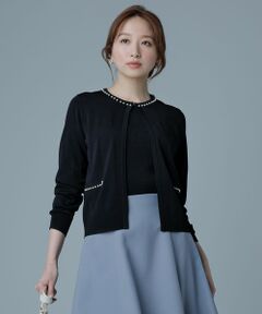 L size ONWARD(大きいサイズ) / エルサイズオンワード その他トップス | 【AIコラボ】リブインナー アンサンブル