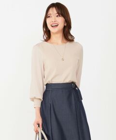 L size ONWARD(大きいサイズ) / エルサイズオンワード ニット・セーター | 【洗える】異素材コンビ ニット