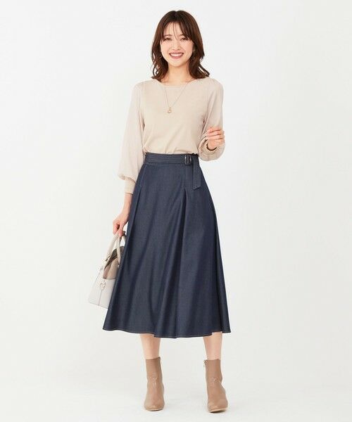 L size ONWARD(大きいサイズ) / エルサイズオンワード ニット・セーター | 【洗える】異素材コンビ ニット | 詳細2