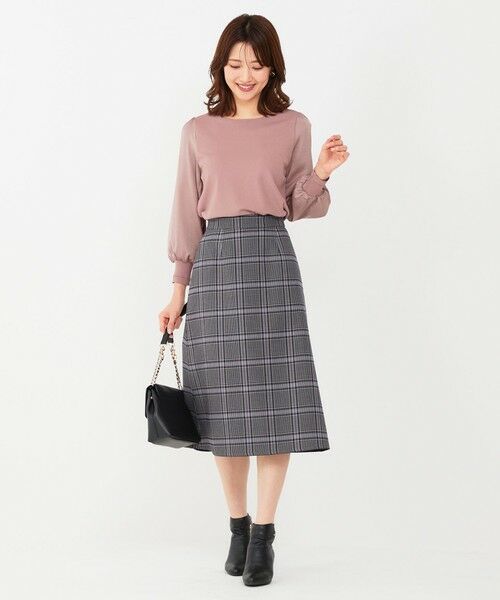 L size ONWARD(大きいサイズ) / エルサイズオンワード ニット・セーター | 【洗える】異素材コンビ ニット | 詳細5