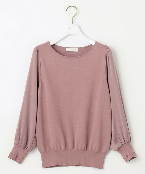 L size ONWARD(大きいサイズ) / エルサイズオンワード ニット・セーター | 【洗える】異素材コンビ ニット | 詳細6