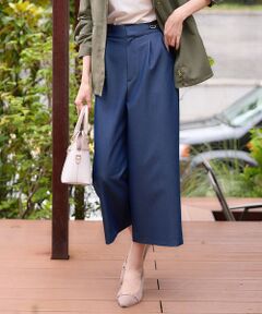 L size ONWARD(大きいサイズ) / エルサイズオンワード その他パンツ | 【洗える】チェーンポイント ワイドパンツ