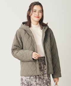 L size ONWARD(大きいサイズ) / エルサイズオンワード その他アウター | 【洗える】キルティングフーディ ブルゾン