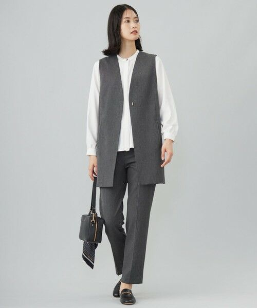 L size ONWARD(大きいサイズ) / エルサイズオンワード その他アウター | T/Rアルガンシルク ジレ | 詳細19