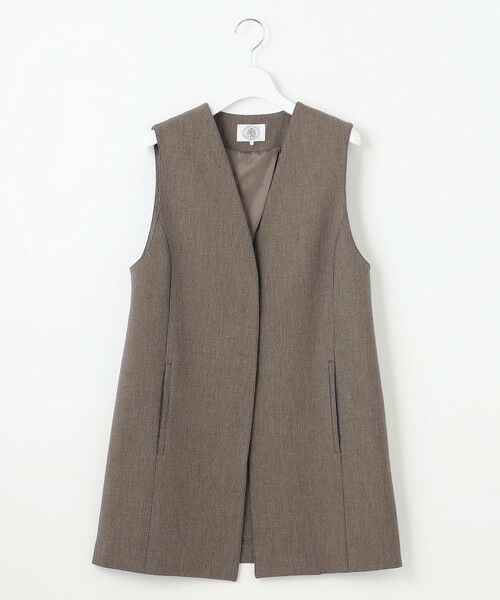 L size ONWARD(大きいサイズ) / エルサイズオンワード その他アウター | T/Rアルガンシルク ジレ | 詳細24