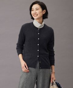 【洗える】KNIT BASIC クルーネック カーディガン