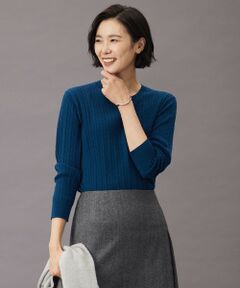 【洗える】KNIT BASIC クルーネック ニット