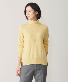 【洗える】CASHMERE BLEND タートルネック ニット