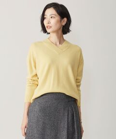 L size ONWARD(大きいサイズ) / エルサイズオンワード ニット・セーター | 【洗える】CASHMERE BLEND Vネック ニット