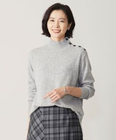 L size ONWARD(大きいサイズ) / エルサイズオンワード ニット・セーター | 【洗える】WOOL BLEND AIR ハイネック ニット
