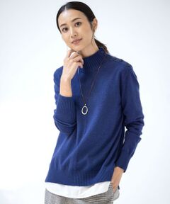 L size ONWARD(大きいサイズ) / エルサイズオンワード ニット・セーター | 【洗える】WOOL BLEND AIR ハイネック ニット