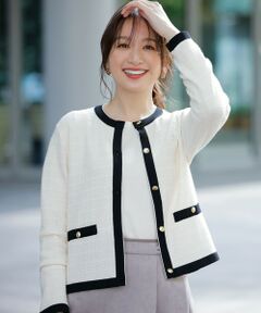 L size ONWARD(大きいサイズ) / エルサイズオンワード その他トップス | 【2SET】ツイード アンサンブル