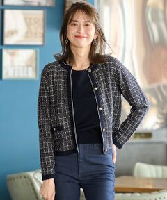 L size ONWARD(大きいサイズ) / エルサイズオンワード その他トップス | 【2SET】ツイード アンサンブル