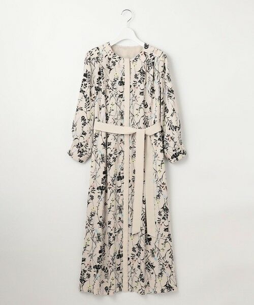 L size ONWARD(大きいサイズ) / エルサイズオンワード ロング・マキシ丈ワンピース | 【WEB&一部店舗限定】ハーバルフロープリント8分袖 ワンピース | 詳細14