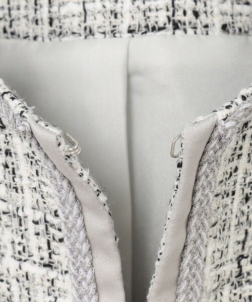 L size ONWARD(大きいサイズ) / エルサイズオンワード ノーカラージャケット | 【セットアップ対応】ファンシーツイード ノーカラー ジャケット | 詳細6