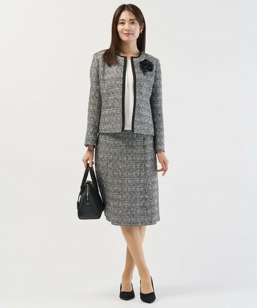 新品大きいサイズ♡ ノコオーノ♡ プリーツ♡ジャケット♡コサージュ付♡ ☆新品☆NOKO OHNO☆ノコオーノ☆プリーツジャケット