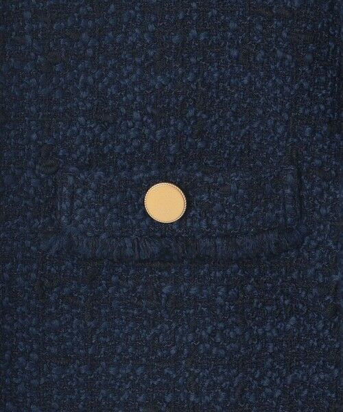 L size ONWARD(大きいサイズ) / エルサイズオンワード ノーカラージャケット | GIOLICA ツイード ジャケット | 詳細8