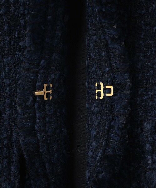 L size ONWARD(大きいサイズ) / エルサイズオンワード ノーカラージャケット | GIOLICA ツイード ジャケット | 詳細11