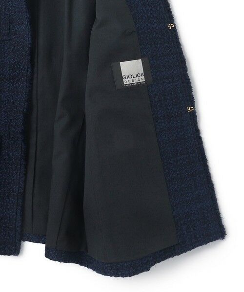 L size ONWARD(大きいサイズ) / エルサイズオンワード ノーカラージャケット | GIOLICA ツイード ジャケット | 詳細13