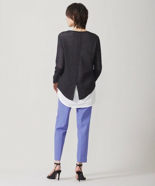 L size ONWARD(大きいサイズ) / エルサイズオンワード カットソー | 【WEB限定カラーあり・洗える】 シンプルジャージー ロングスリーブTシャツ | 詳細5