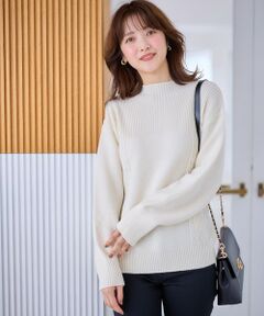 L size ONWARD(大きいサイズ) / エルサイズオンワード ニット・セーター | 【洗える】スフレボトルネック ニット