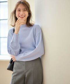 L size ONWARD(大きいサイズ) / エルサイズオンワード ニット・セーター | 【洗える】スフレボトルネック ニット
