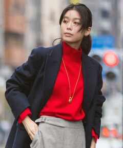 L size ONWARD(大きいサイズ) / エルサイズオンワード ニット・セーター | 【洗える】ウールミラノハイネック ニット