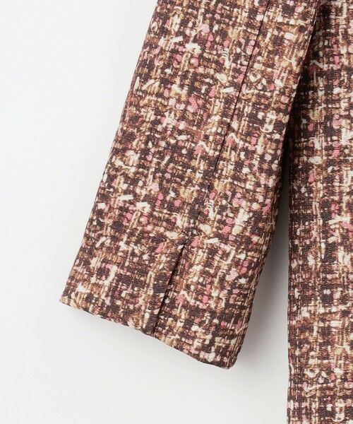 L size ONWARD(大きいサイズ) / エルサイズオンワード ロング・マキシ丈ワンピース | プリントジャガードストレッチ ワンピース | 詳細10