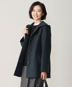 L size ONWARD(大きいサイズ) / エルサイズオンワード その他アウター | ショートビーバー フーデッド コート