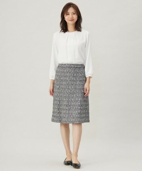 L size ONWARD(大きいサイズ) / エルサイズオンワード ミニ・ひざ丈スカート | 【セットアップ対応】ファンシーツイード スカート | 詳細26