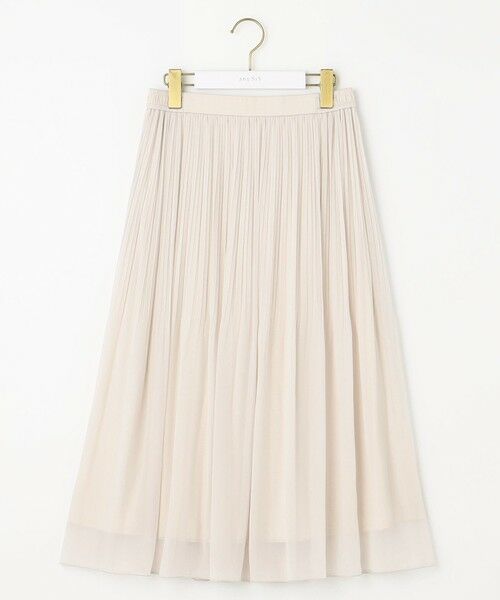 L size ONWARD(大きいサイズ) / エルサイズオンワード ロング・マキシ丈スカート | 【洗える】シャイニープリーツ スカート | 詳細5