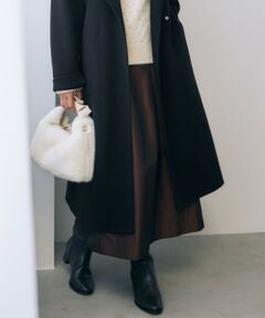 L size ONWARD(大きいサイズ) / エルサイズオンワード ミニ・ひざ丈スカート | 【撥水加工・洗える】エコタフタ スカート