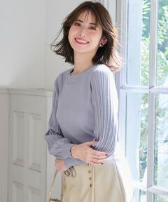 L size ONWARD(大きいサイズ) / エルサイズオンワード ニット・セーター | 【洗える】冬のシャルマン パフスリーブ ニット