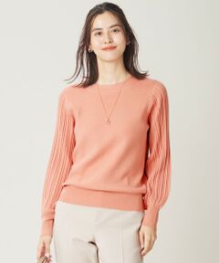 L size ONWARD(大きいサイズ) / エルサイズオンワード ニット・セーター | 【洗える】冬のシャルマン パフスリーブ ニット