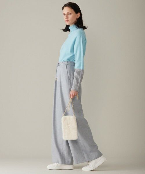 L size ONWARD(大きいサイズ) / エルサイズオンワード ニット・セーター | 【洗える】セミウーステッドウールタートルネック ニット | 詳細13