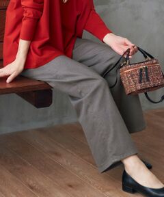 L size ONWARD(大きいサイズ) / エルサイズオンワード デニムパンツ | 【19号サイズまで展開・洗える】ウスカルデニム ワイドパンツ