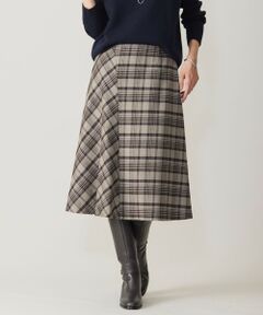 L size ONWARD(大きいサイズ) / エルサイズオンワード ミニ・ひざ丈スカート | クラシカル ツイード タータン スカート