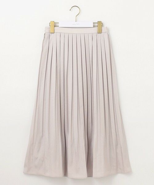 L size ONWARD(大きいサイズ) / エルサイズオンワード ロング・マキシ丈スカート | 【洗える】ブライトサテンプリーツ スカート | 詳細3
