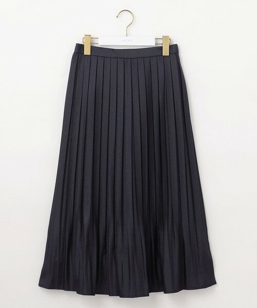 L size ONWARD(大きいサイズ) / エルサイズオンワード ロング・マキシ丈スカート | 【洗える】ブライトサテンプリーツ スカート | 詳細8