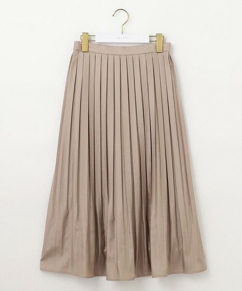 L size ONWARD(大きいサイズ) / エルサイズオンワード ロング・マキシ丈スカート | 【洗える】ブライトサテンプリーツ スカート | 詳細18