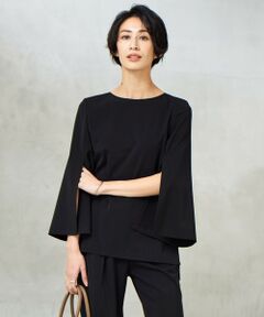 L size ONWARD(大きいサイズ) / エルサイズオンワード シャツ・ブラウス | 【新色追加・防シワ・速乾・洗える】Fied スリットスリーブブラウス