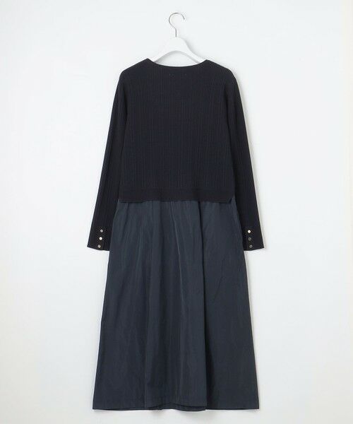 L size ONWARD(大きいサイズ) / エルサイズオンワード ロング・マキシ丈ワンピース | 【WEB限定・洗える】ニット コンビ ワンピース | 詳細12