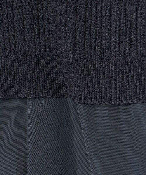 L size ONWARD(大きいサイズ) / エルサイズオンワード ロング・マキシ丈ワンピース | 【WEB限定・洗える】ニット コンビ ワンピース | 詳細18