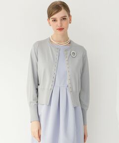 L size ONWARD(大きいサイズ) / エルサイズオンワード カーディガン・ボレロ | 【APPLAUDIR】コンパクト ラメカーディガン