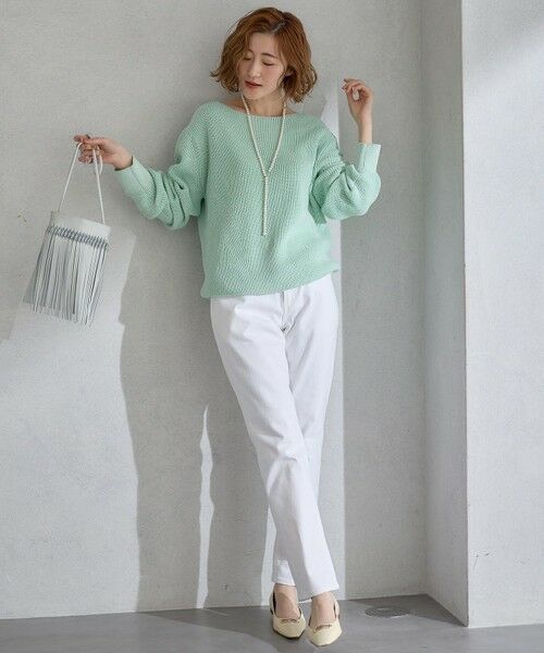 L size ONWARD(大きいサイズ) / エルサイズオンワード ニット・セーター | 【洗える】コットンギマ ボートネック ニット | 詳細11