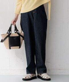L size ONWARD(大きいサイズ) / エルサイズオンワード デニムパンツ | 【CLASSY.6月号掲載/洗える】23区DENIM コクーンシルエット パンツ